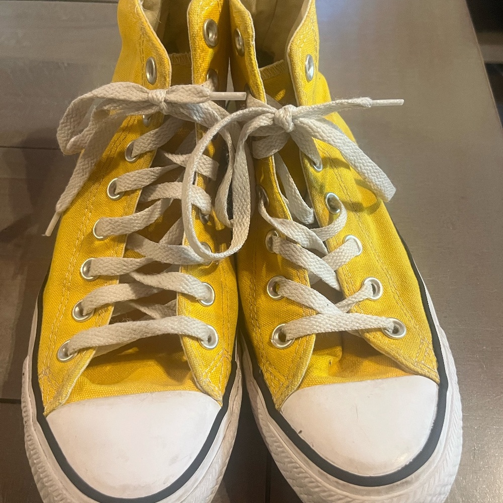 Converse High Top - Yellow Women's 9